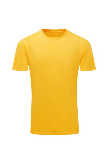 TriDri Mens Ion-Charge Textured Recycled T-Shirt - Sun Yellow