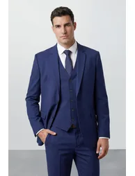 Plus & Tall French Navy Essential Suit Jacket - 1