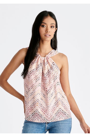 Belted Halterneck Blouse
