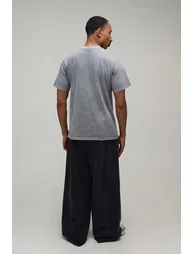 Essential Washed Regular Fit Front Pocket T-Shirt - light grey - 1