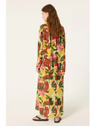 PATTERNED LINEN DRESS - 2