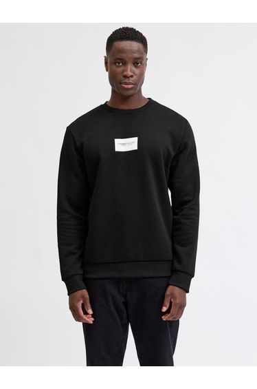 Black Round Neck Sweatshirt