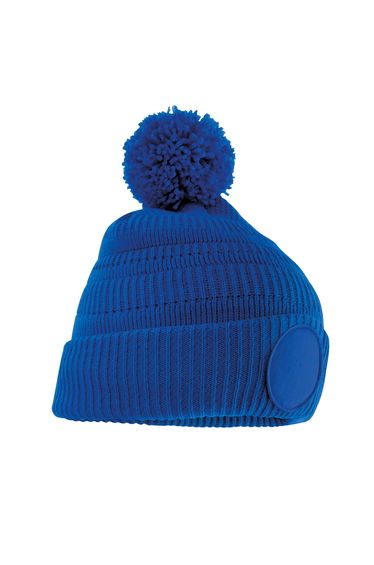 Beechfield Fan Patch Beanie - Bright Royal