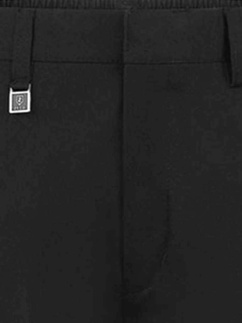 Zeco Boys School Slim Fit Trousers in Black - 2