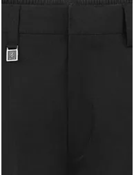 Zeco Boys School Slim Fit Trousers in Black - 2