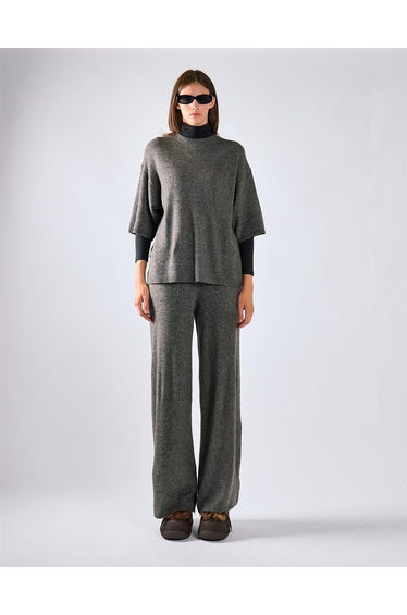 Charcoal Knitted Tee
