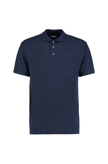 Kustom Kit Mens Workwear Heather Polo Shirt - Navy