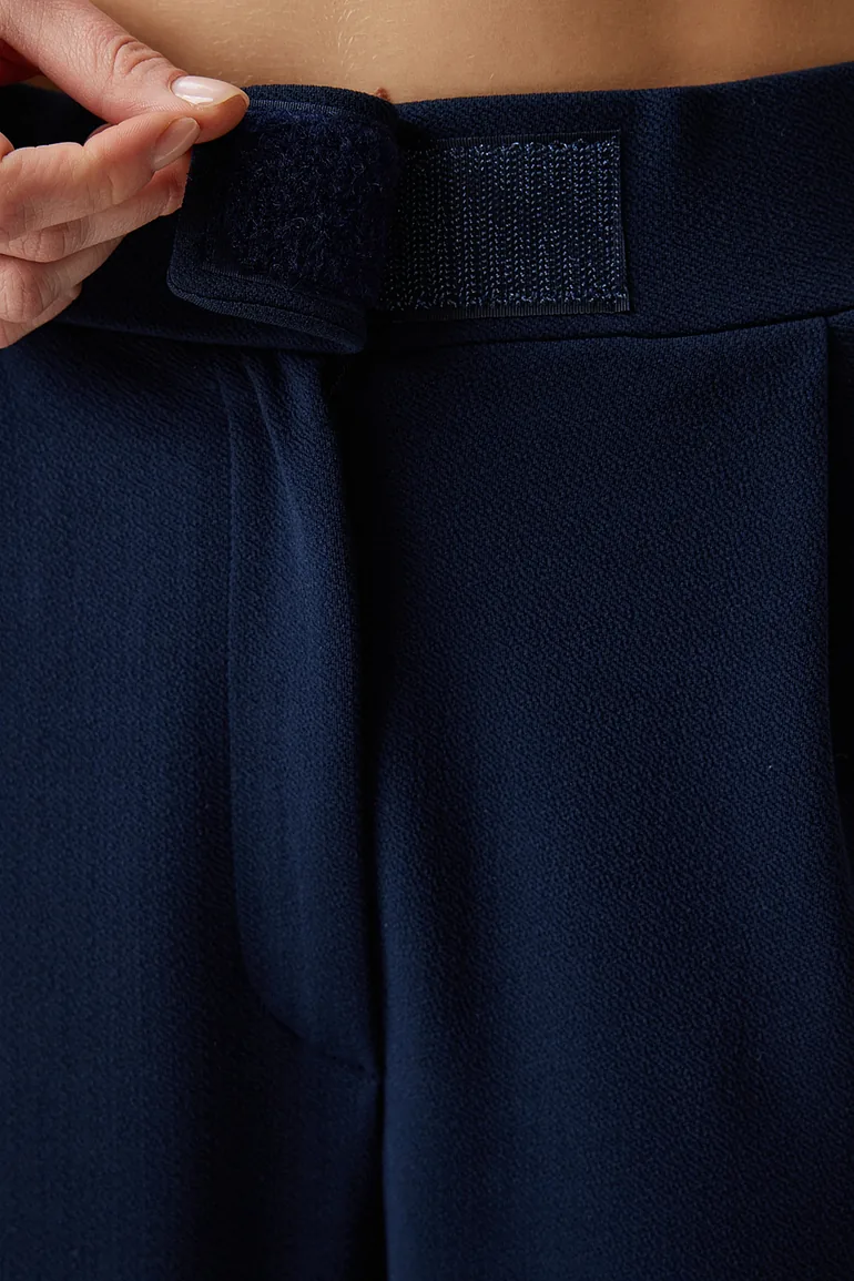 ISTANBUL High Waist Textured Palazzo Pants - 3