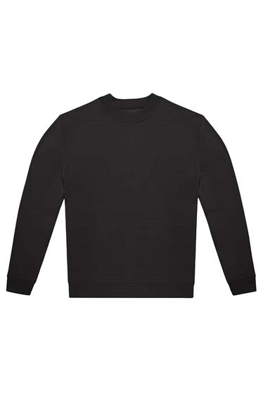 B&C Unisex Adult ID.222 Crew Neck Sweatshirt - Black