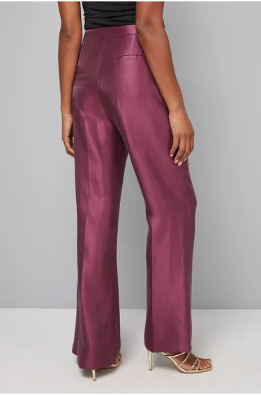 Pleat Front Kickflare Trouser