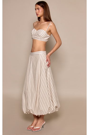 Sage Pinstripe Bralette Top