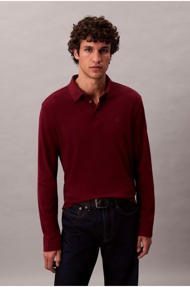Long Sleeved Supima Cotton Solid Polo
