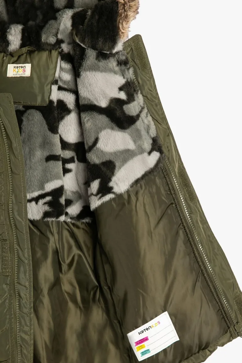 Boys' Khaki Coat - 5