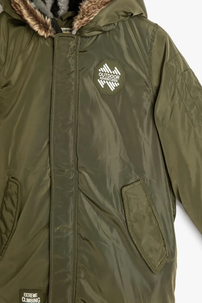 Boys' Khaki Coat - 4