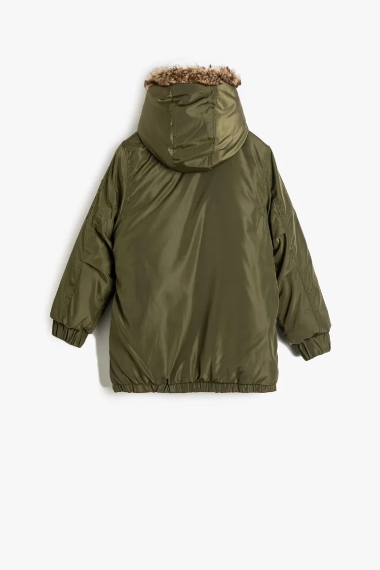 Boys' Khaki Coat - 3