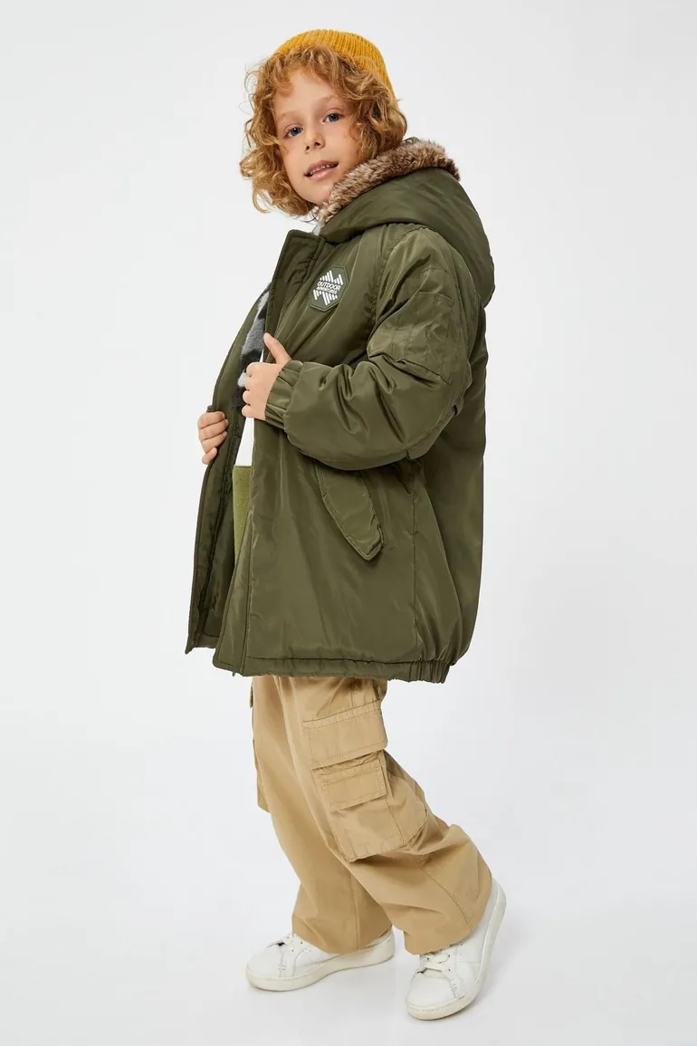 Boys' Khaki Coat