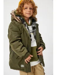 Boys' Khaki Coat - 1