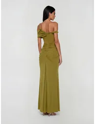 Urixa One Shoulder Ruched Maxi Dress - 3