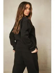 Recycled  Sweatshirt - black - 1