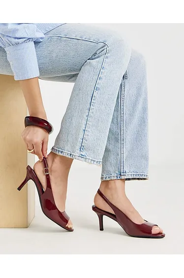 Peep Toe Heels Wide Fit