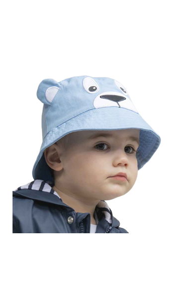 Larkwood Baby Bear Bucket Hat - Pale Blue