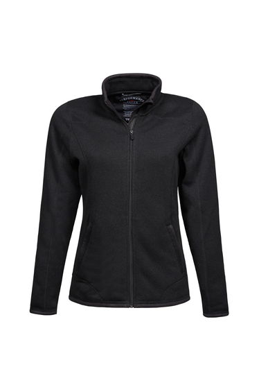 Tee Jays Womens/Ladies Full Zip Aspen Jacket - Black