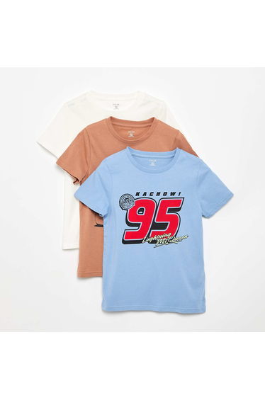 Pack of 3 \'Disney\' Short-Sleeved T-shirts BROWN