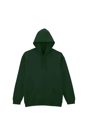 Gildan Unisex Adult Softstyle Fleece Midweight Hoodie - Forest Green