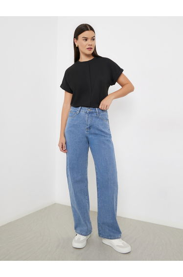 High Rise Wide Leg Jeans