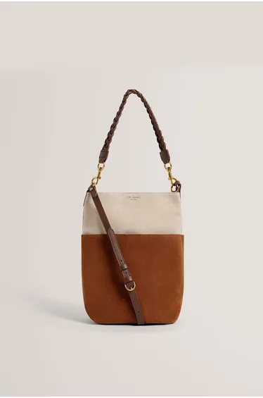 حقيبة كتف تيد بيكر باللون البني