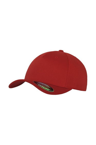 Flexfit Unisex Adult 5 Panel Cap - Red