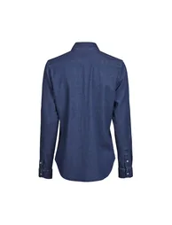 Tee Jays Womens/Ladies Denim Long-Sleeved Shirt - Blue Denim - 1