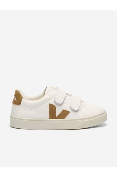 Veja Kids Leather Small Esplar Trainers in White