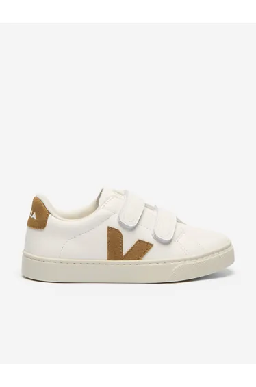 Veja Kids Leather Small Esplar Trainers in White