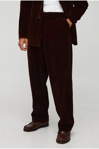 Relaxed Velour Trouser
