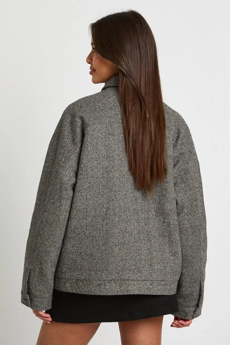 جاكيت بوهو رمادي - 3
