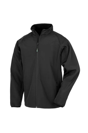 Result Genuine Recycled Mens Softshell Printable Jacket - Black