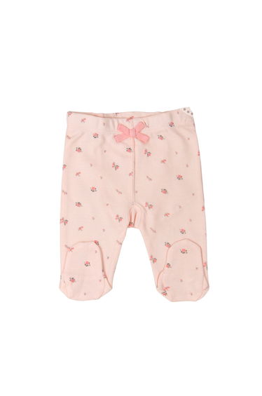 Pack of 2 - Baby Soft Cotton Interlock Footed Pants, 0-3M