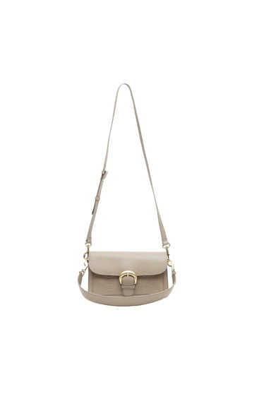 Biba Sienna Embossed Leather Crossbody Bag - Dark Stone