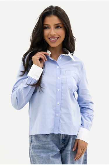 Long sleeved Blue shirt