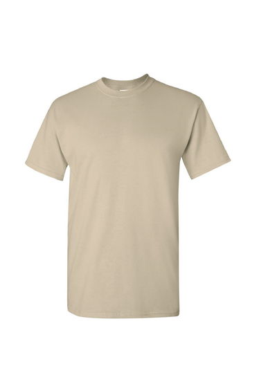Gildan Mens Ultra Cotton Short Sleeve T-Shirt - Sand