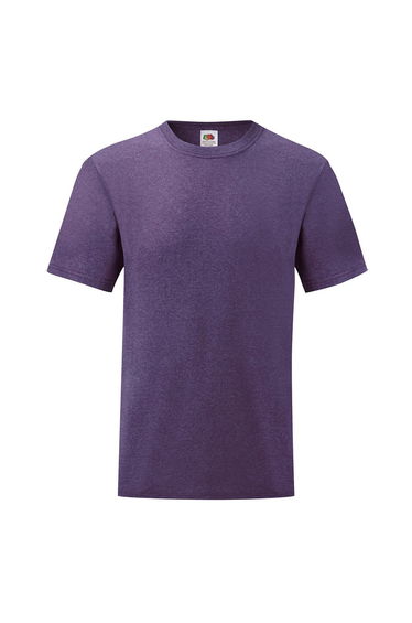 Fruit of the Loom Mens Valueweight Heather T-Shirt - Purple