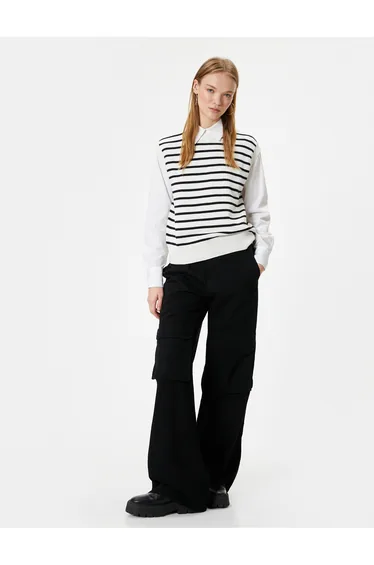 Crew Neck Knitwear Sweater Sleeveless