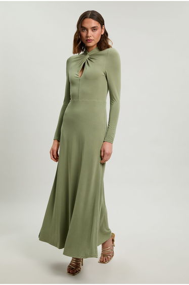Long Sleeve Jersey Maxi Dress