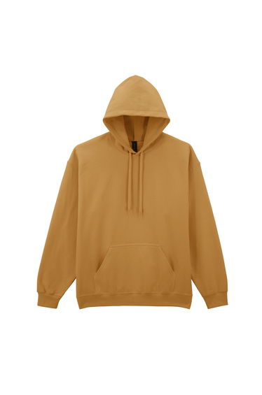Gildan Mens Midweight Soft Touch Hoodie - Mustard