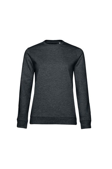 B&C Womens/Ladies Set-in Sweatshirt - Asphalt Heather