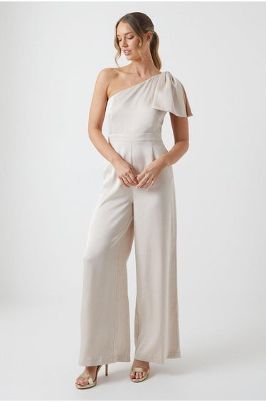 Bow Shoulder Jumpsuit