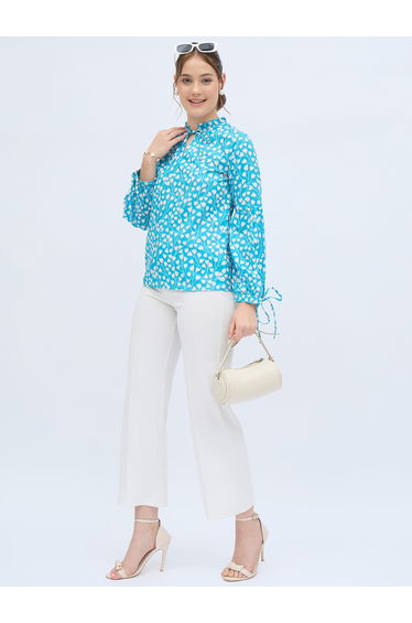 All Over Print Long Sleeve Top