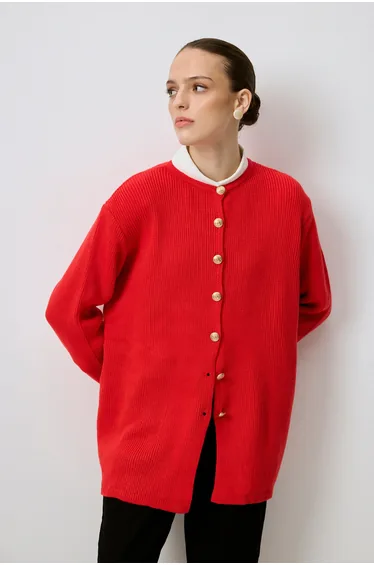 كارديغان طويل بأزرار