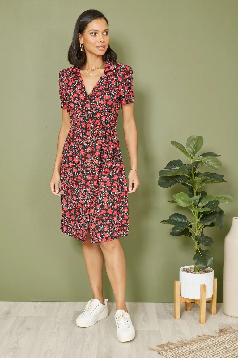 90s dress ideas Ombré Midi Shirt Dress | A-Line Dress main image 0